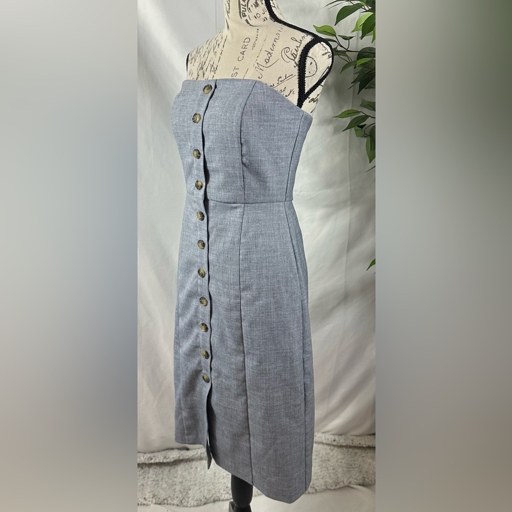 Banana Republic Gray Midi Dress 🌴☀️ - Picture 10 of 14